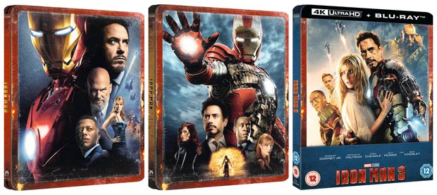La trilogia de Iron Man en Steelbook 4k, volverá a estar disponible en Zavvi
