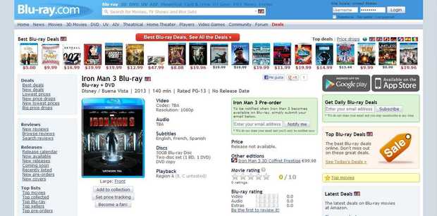 Blu Ray, Iron Man 3, demasiado pronto para una caratula?
