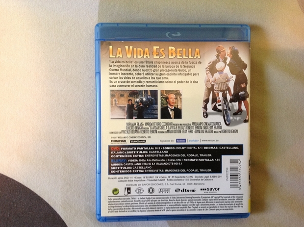La vida es bella Blu-Ray + DVD 3