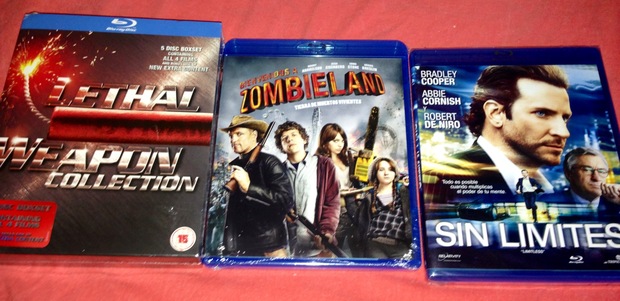 Pedido Amazon 22/07/2013 Sin Limites, Arma Letal coleccion y Zombieland!!