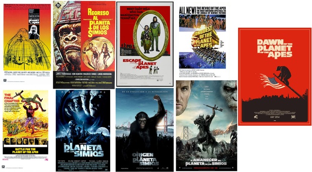 PLANET OF THE APES SAGA posters