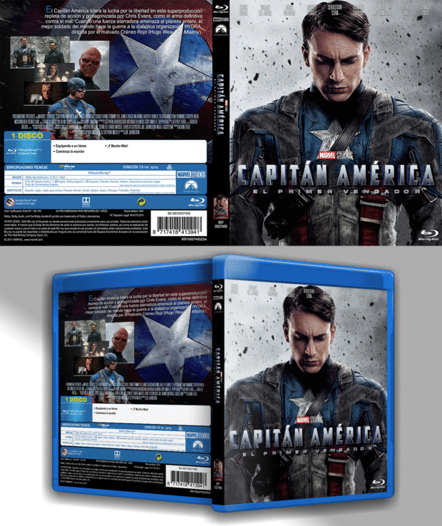 Capitán América: El primer Vengador Custom cover