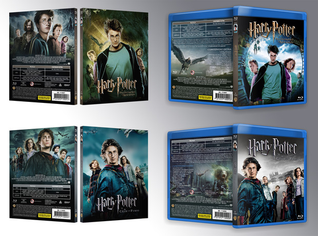 Harry Potter 3 y 4 Custom Covers