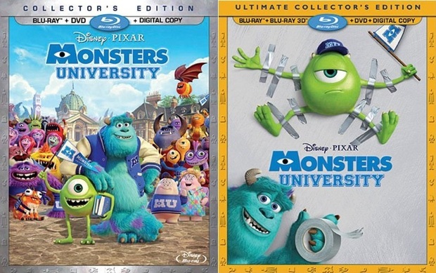 Nuevos covers de el Bluray de Monsters University USA