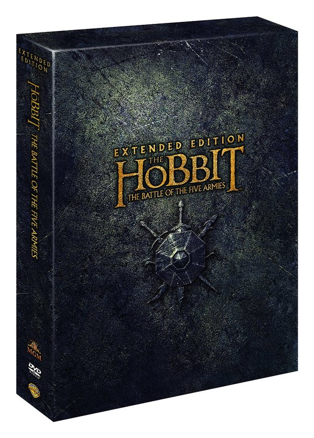 El Hobbit La Batalla de los cinco ejércitos, carátula de la versión extendida [DVD]