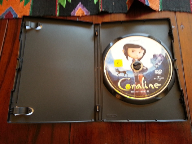 Los Mundos De Coraline - Edición Horizontal [DVD] Interior Disco DVD