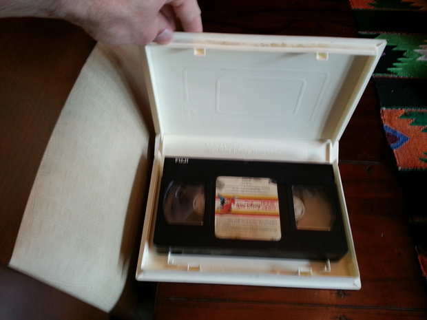 Robin Williams Walt Disney Popeye VHS Antiguo Blanco Años 80 Interior