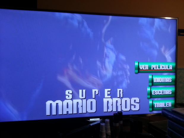 Bob Hoskins Super Mario Bros DVD Menú Principal