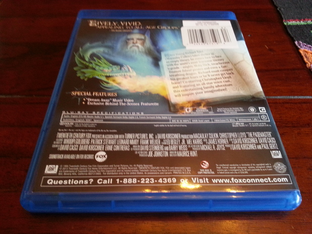 Macaulay Culkin El Guardián De Las Palabras Blu-ray Edición USA Contraportada