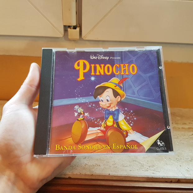 Walt Disney Pinocho CD banda sonora del año 1995