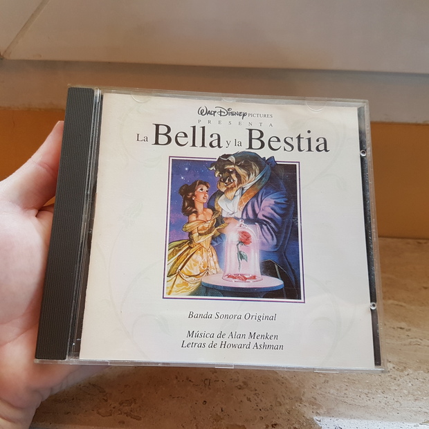 Walt Disney La Bella y la Bestia banda sonora original en castellano en CD del año 1992 primera edición