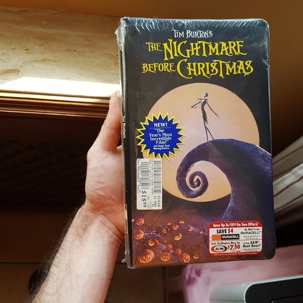 Pesadilla antes de Navidad de Tim Burton y Walt Disney VHS edición estadounidense