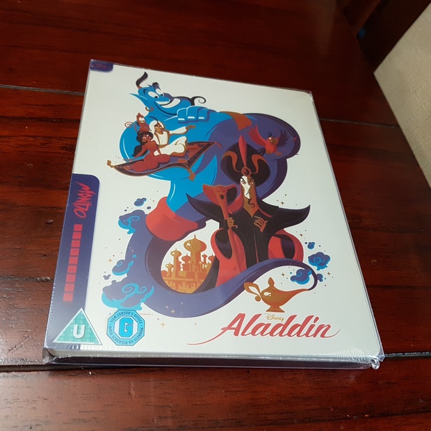 Aladdín de Walt Disney 1992 edición metálica especial Mondo 2019 Blu-ray