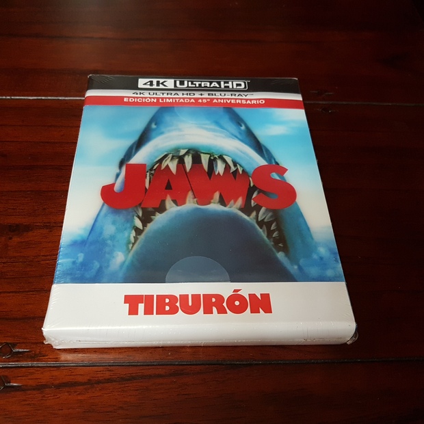 Tiburón de Steven Spielberg edición limitada especial lenticular 45º aniversario Ultra HD Blu-ray