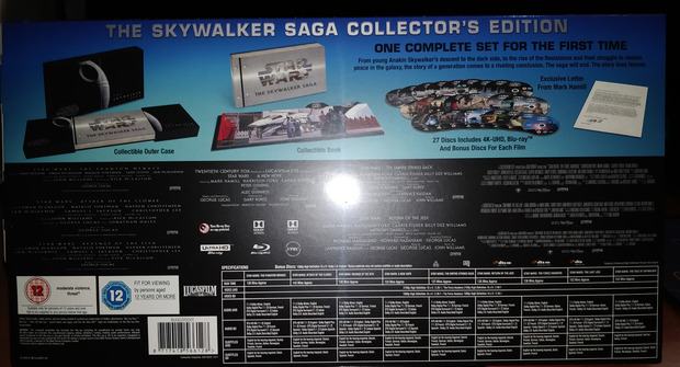 Star Wars: The Skywalker Saga - Limited Edition Complete Box Set (4K/UHD + Blu-ray - UK) - Foto 02