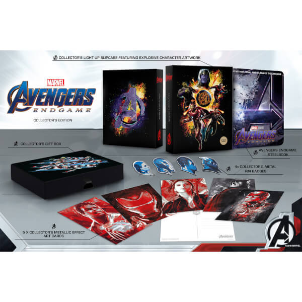 Caja iluminada con steelbook Avengers
