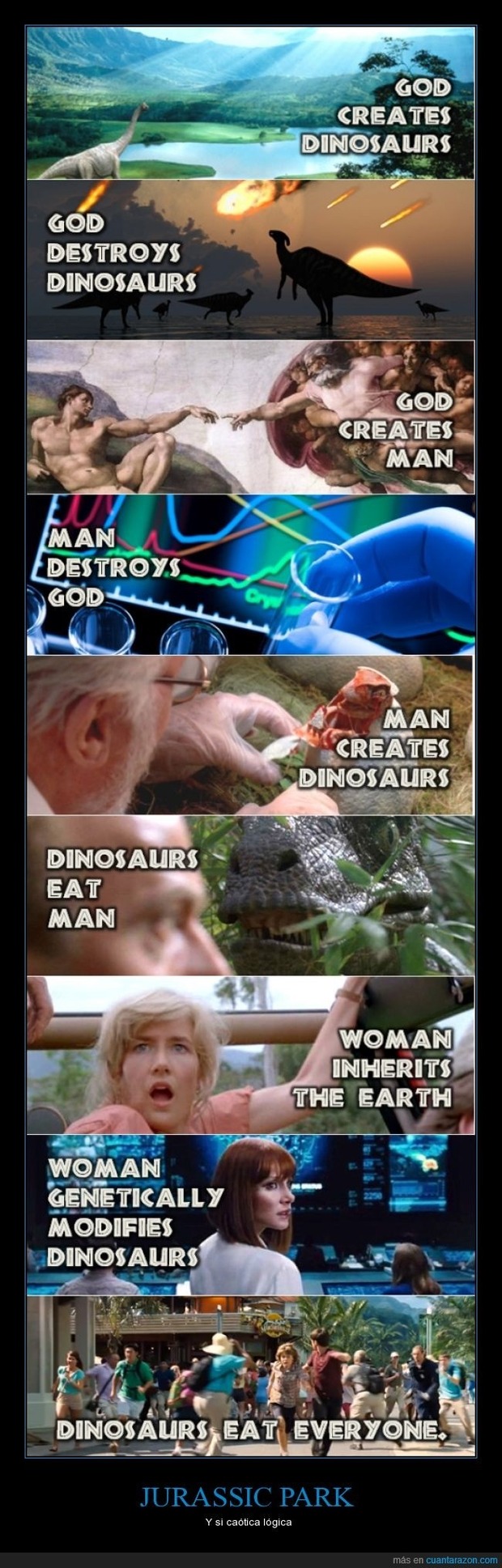 Jurassic Humor; Cómo odia Ian Malcolm tener razón siempre..