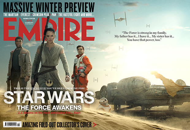 La Luz de El Despertar de la Fuerza en la portada del nuevo número de Empire