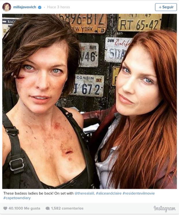 Alice y Claire en RESIDENT EVIL The Final Chapter
