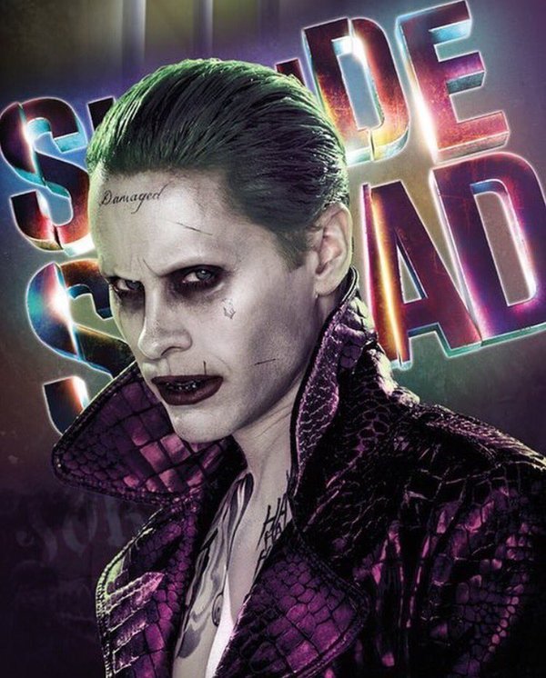 Posters de Suicide Squad y mejor vistazo a los tatuajes del Joker