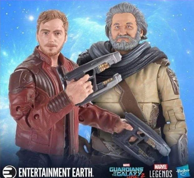 Juguetes de Guardianes de la Galaxia Vol. 2 de Star Lord y Kurt Russell