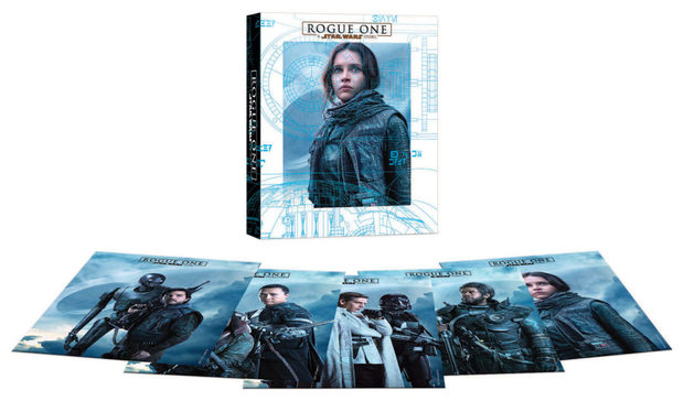 Rogue One, Edición Digipack con postales de Target con 5 discos (3D + 2D + Extras + DVD + DVD con dos extras más)