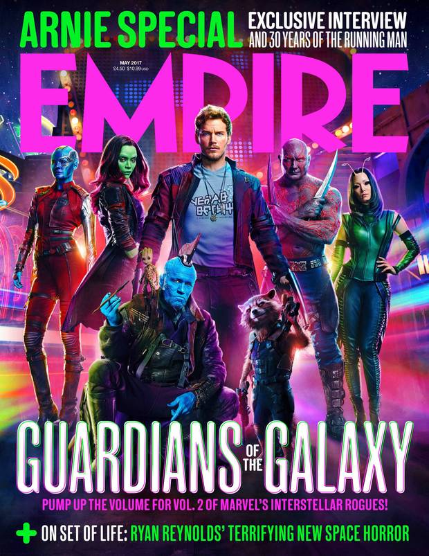 Guardianes de la Galaxia Vol 2. Portada de EMPIRE