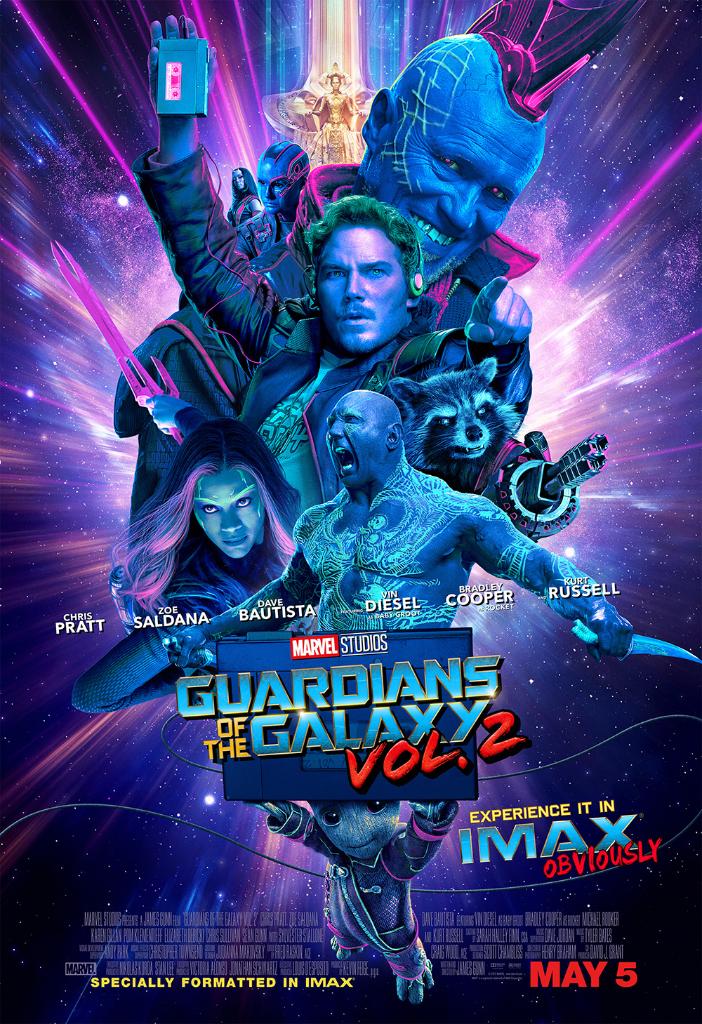 Guardianes De La Galaxia Vol 2 Póster Promocional De Imax® 