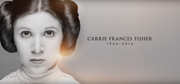 Video tributo a Carrie Fisher