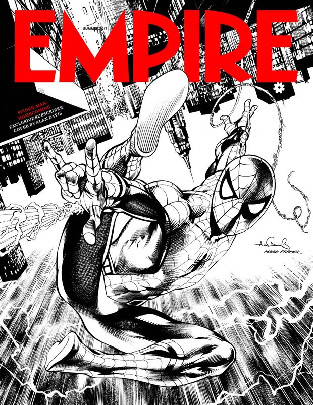 Spider-Man en la portada exclusiva para suscriptores de EMPIRE por Alan Davis