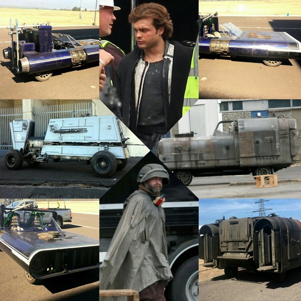 Primeras imágenes de Alden Ehrenreich como Han Solo y los vehículos de la película