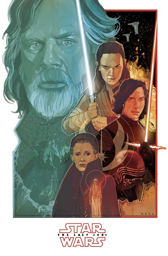 Los Últimos Jedi, póster del artista  Phil Noto