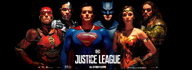 Otro póster con La Liga de la Justicia al completo