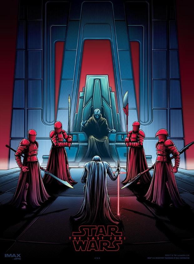 Los Últimos Jedi, último póster de una serie de 4 de Amc e IMAX