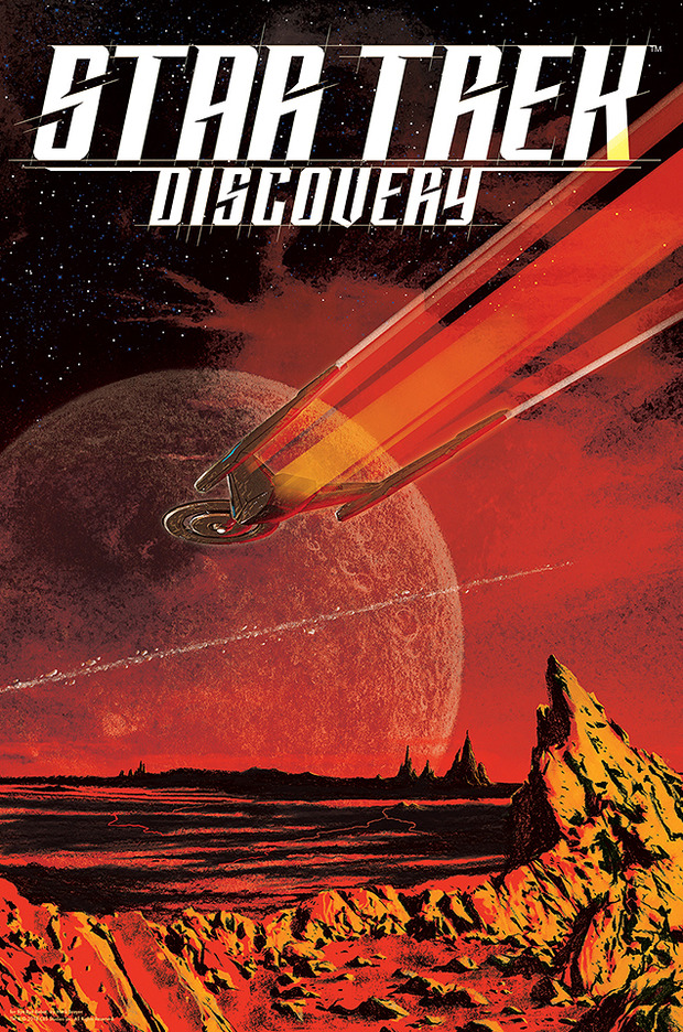 Ilustraciones de Star Trek Discovery;  figuras y naves de la saga desde la Feria de Juguetes de Nueva York