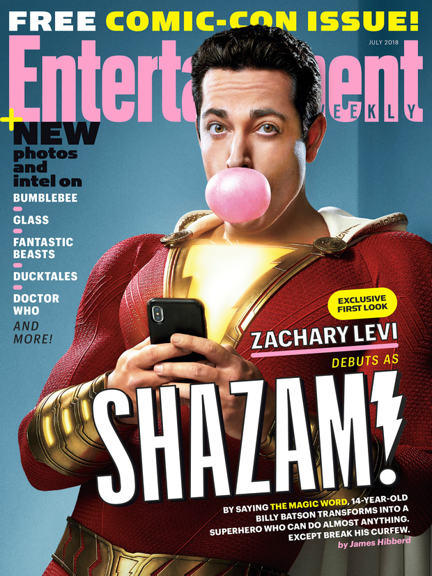 Portada de Entertainment Weekly con SHAZAM!