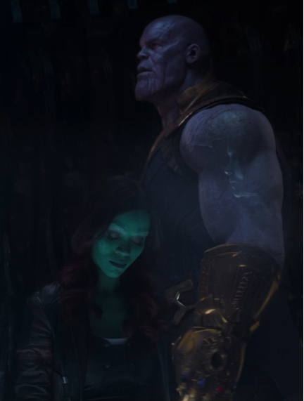 Gamora translucida en el blu-ray, pero no en el 4k de Vengadores La Guerra del Infinito 