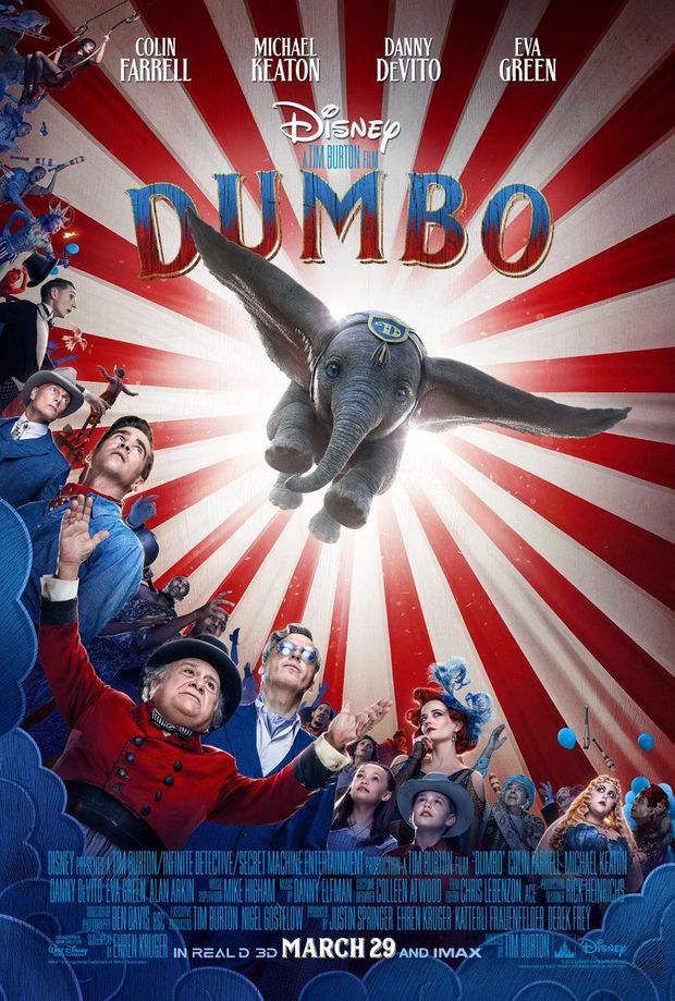 Nuevo póster de DUMBO, esta madrugada trailer