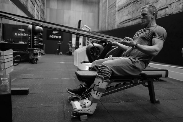 Foto de Daniel Craig entrenando duro para volver la próxima semana al rodaje de BOND 25