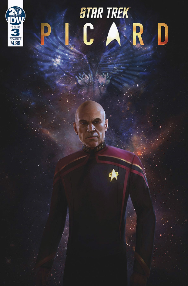 Vistazo al nuevo uniforme de Picard en su serie en una convención y en la portada del cómic precuela
