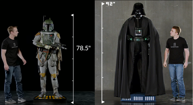 Montando Sideshows de tamaño real de Star Wars y del T-800