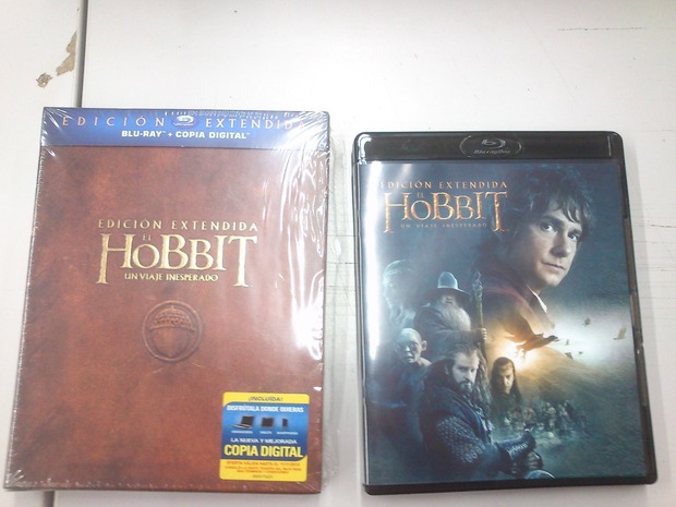 La Edición Extendida de El Hobbit (sacado de mundo dvd)  + unboxing de la edición 3D con figura