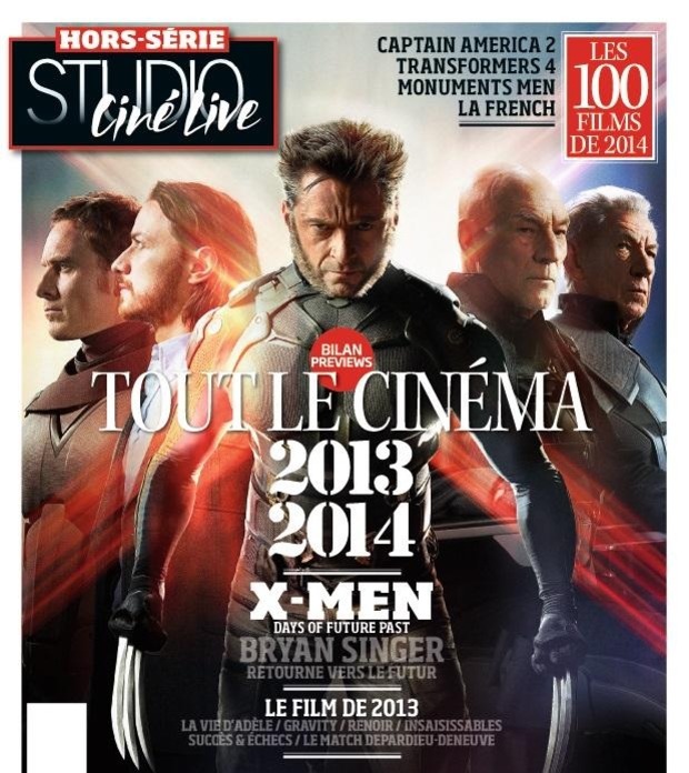 Portada de Studio Cine Live (revista francesa) con X-Men Días del Futuro Pasado