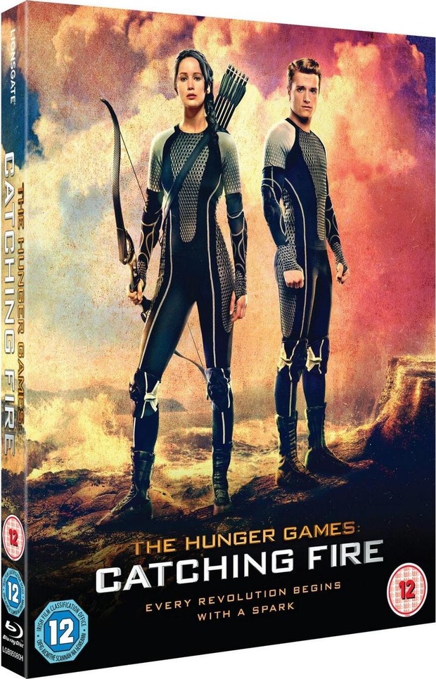 The Hunger Games: Catching Fire; edición exclusiva de HMV en Uk de cuatro discos BD