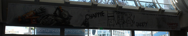SDDC 14: póster de Chappie, lo nuevo del director de District 9 y Elysium