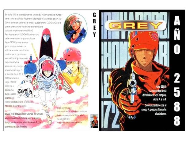 Mis carátulas... para gran peli de anime (Grey) pasada de cinta de VHS a DVD (en DVD)