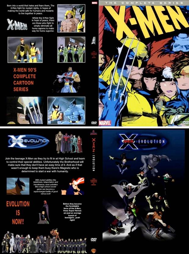 Mis carátulas... para las 2 primeras series de dibujos de los X-MEN (en DVD)