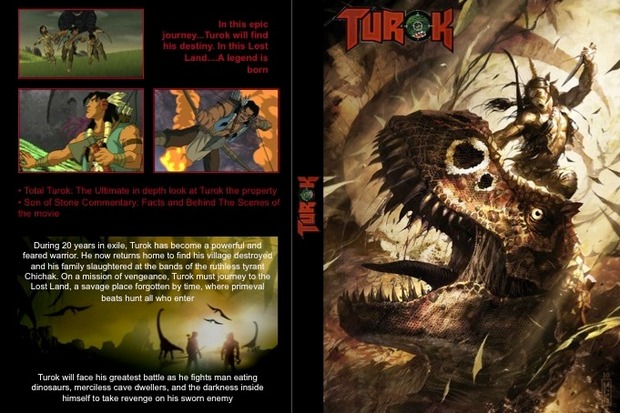 Mis carátulas... para la película de dibujos Turok (en DVD)