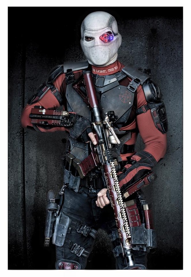 Will Smith completamente caracterizado de Deadshot 