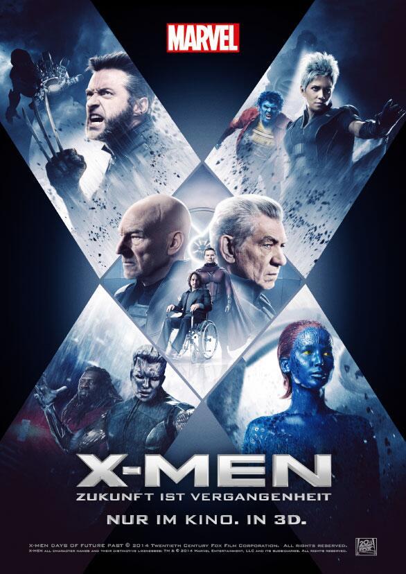 Impresionante póster alemán de  X-Men días del Futuro padado
